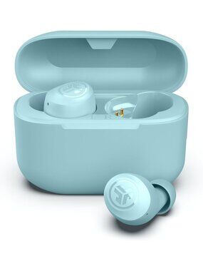 Wireless Light Blue Air Pop+ Microphone Dual Connect EQ3 Sound Bluetooth Earbuds